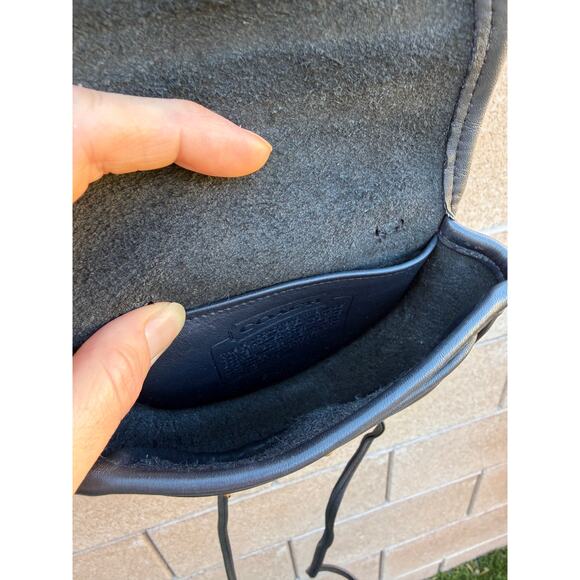 Vintage COACH NAVY MINI TURN LOCK Crossbody CONVERTIBLE Belt Bag 9826 USA Nice - Picture 9 of 14